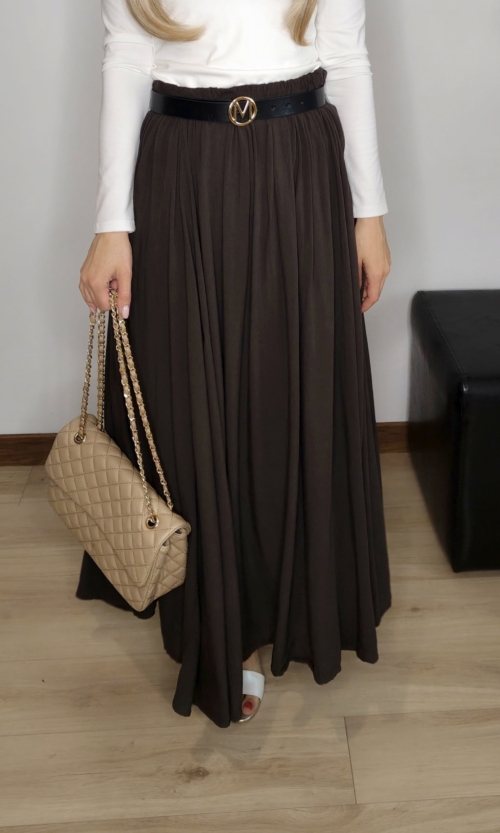 Spódnica Lara czekolada