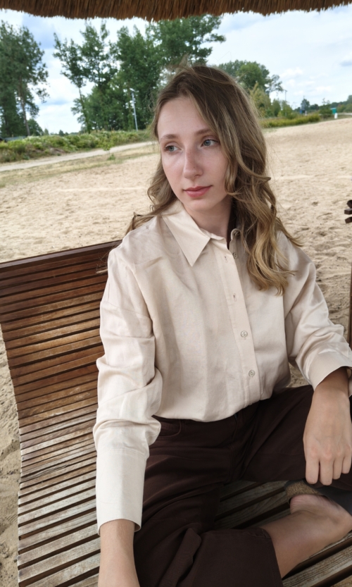 Koszula MORGAN 100% len