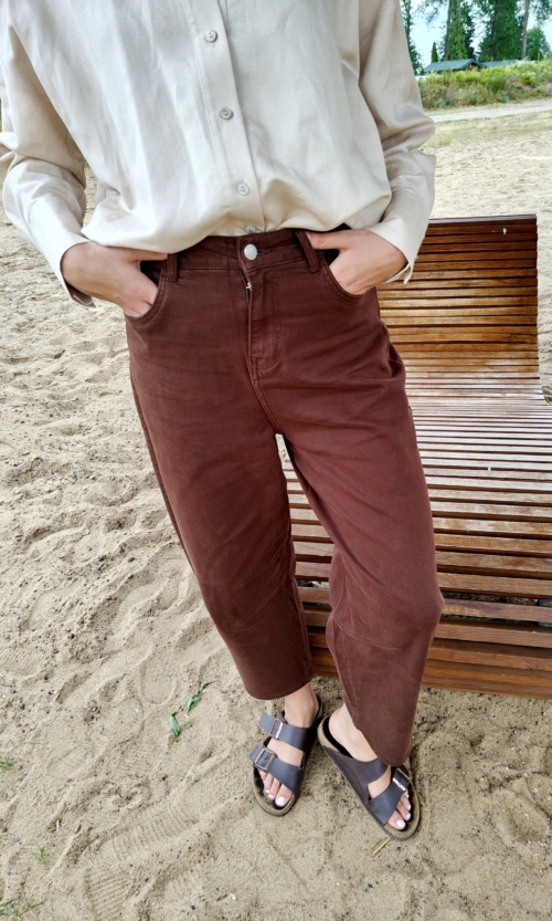 Czekoladowe spodnie Ballony